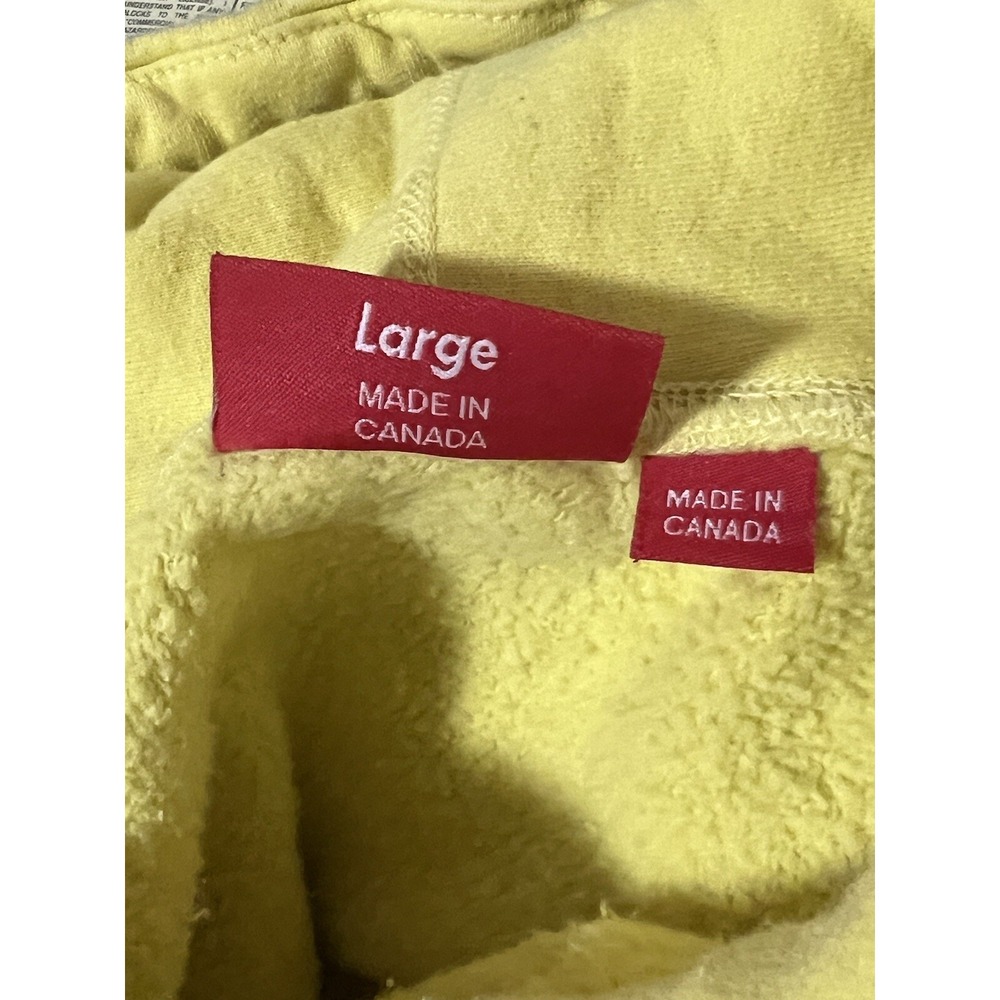 Supreme Hearts Arc Hooded Sweatshirt Yellow Light Lemon Large L SS21 FTP NY - Picture 4 of 8